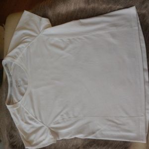 Nike • Workout Gym Athletic Stretch Poly White Tee Dri Fit T-shirt Crewneck XL